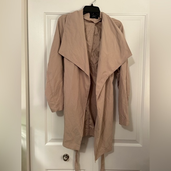 Tan Love Tree fashion trench coat - Picture 1 of 2